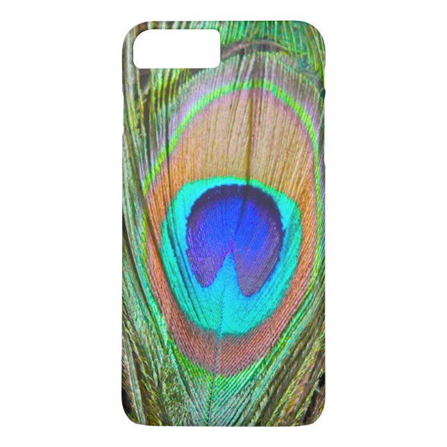 Funda De Case-Mate Para iPhone Pluma del pavo real (Reverso)