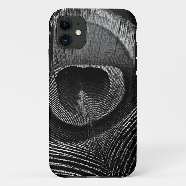 Funda De Case-Mate Para iPhone Pluma del pavo real (Reverso)