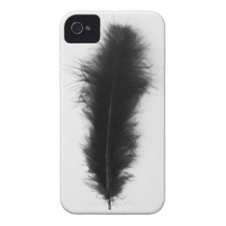 Carcasa Para iPhone 4 De Case-Mate Pluma negra