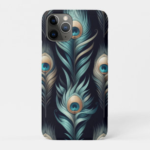 Funda Para iPhone 11 Pro Plumas de pavo real