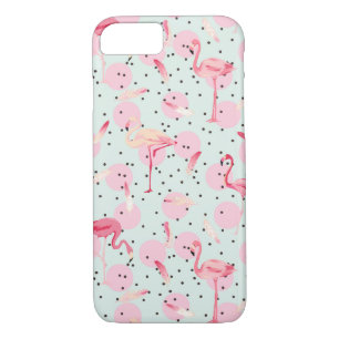 Funda Para iPhone 8/7 Plumas del flamenco en lunares
