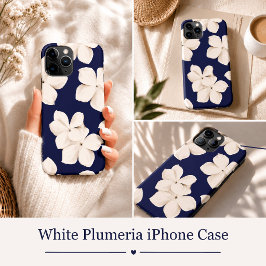 Funda Para iPhone 11 Pro Plumeria Blanca