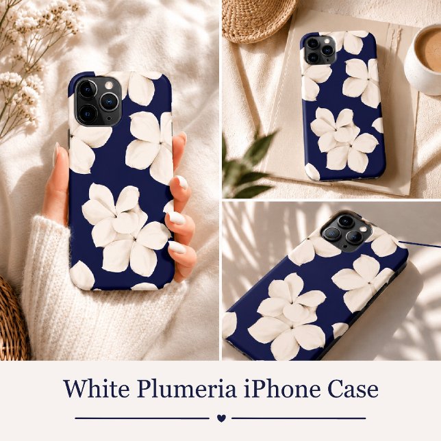 Funda De Case-Mate Para iPhone Plumeria Blanca (Subido por el creador)