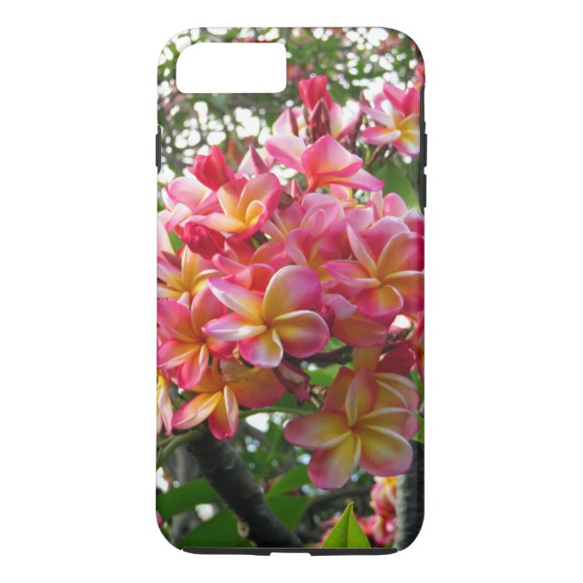 Funda De Case-Mate Para iPhone Plumeria hawaiana (Reverso)