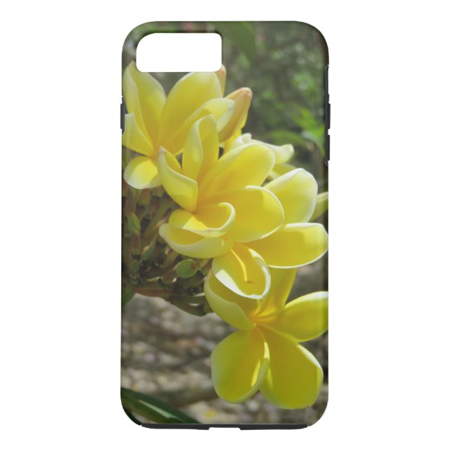 Funda De Case-Mate Para iPhone Plumeria hawaiano (Reverso)