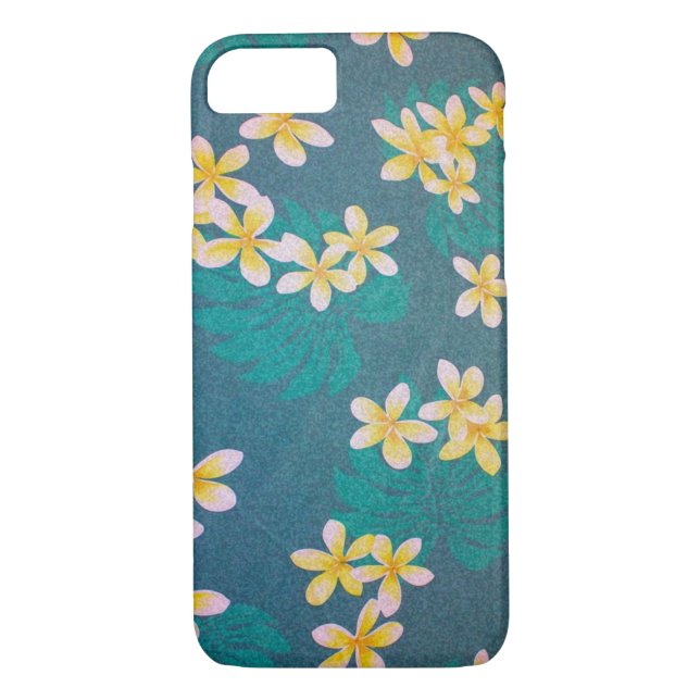 Funda De Case-Mate Para iPhone Plumeria Verde Hawaii (Reverso)