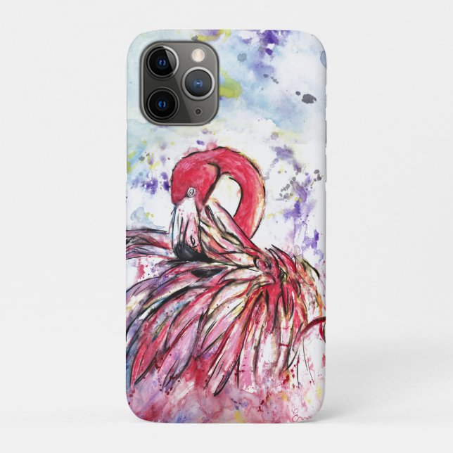 Funda De Case-Mate Para iPhone Plumes au rose (Reverso)