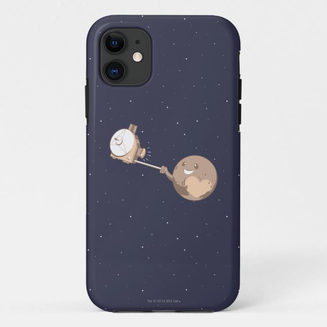 Funda De Case-Mate Para iPhone Plutón Selfie (Reverso)