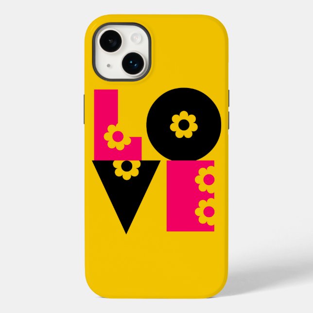 Funda De Case-Mate Para iPhone Poder de Flor Amor al Cuadrado (Reverso )