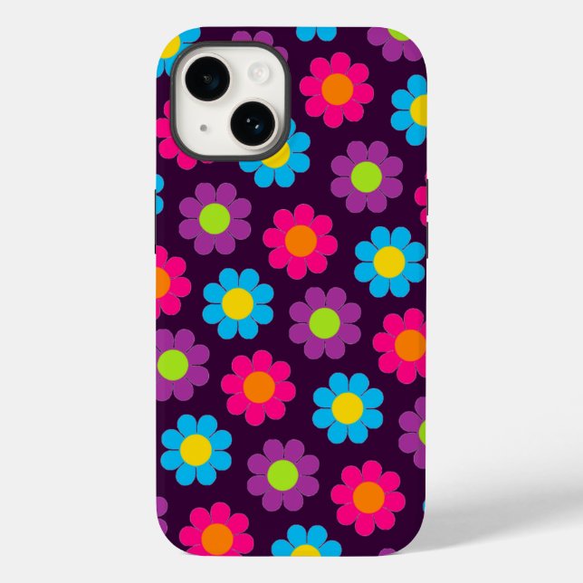 Funda De Case-Mate Para iPhone Poder de flor pop (Reverso )