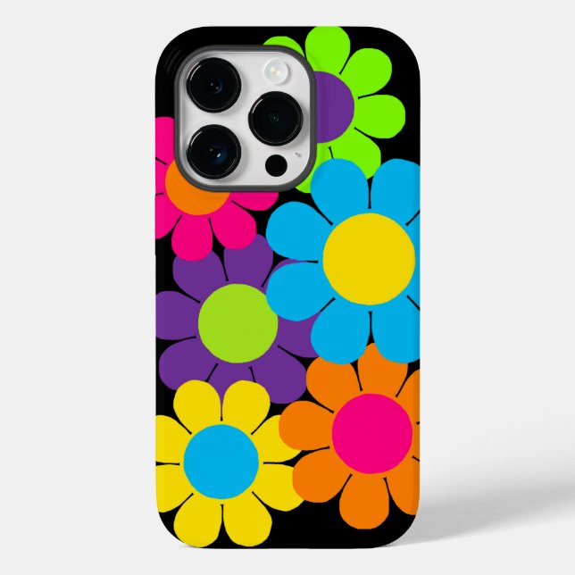 Funda De Case-Mate Para iPhone Poder de flor pop (Reverso )