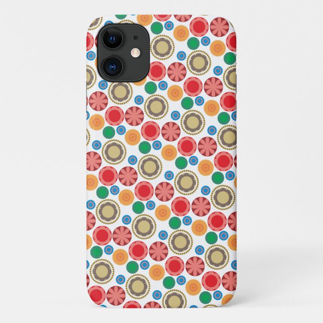 Funda De Case-Mate Para iPhone Poder Floral en Filas 002 (Reverso)