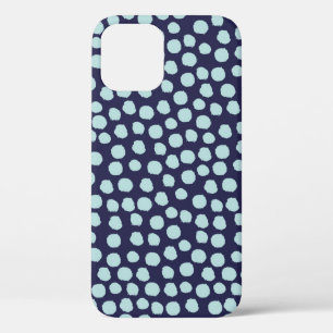 Funda Para iPhone 12 Podos de polka desordenados, patrón de tinta de mo