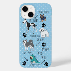 Funda Para iPhone 14 De Case-Mate Poema y puntos graciosos de la cachorro
