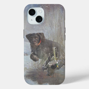 Funda Para iPhone 15 Pointer de pelo duro alemán