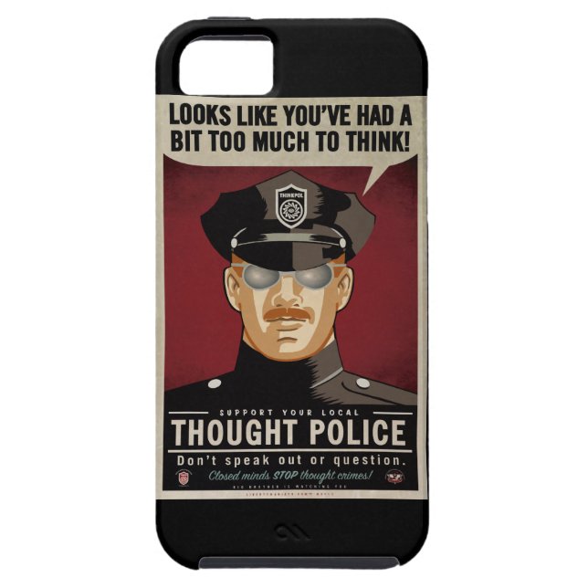 Funda De Case-Mate Para iPhone Policía del pensamiento (Atrás)