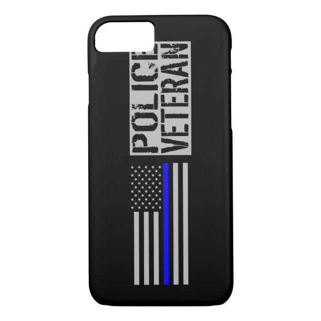 Funda De Case-Mate Para iPhone Policía - veterano (Reverso)