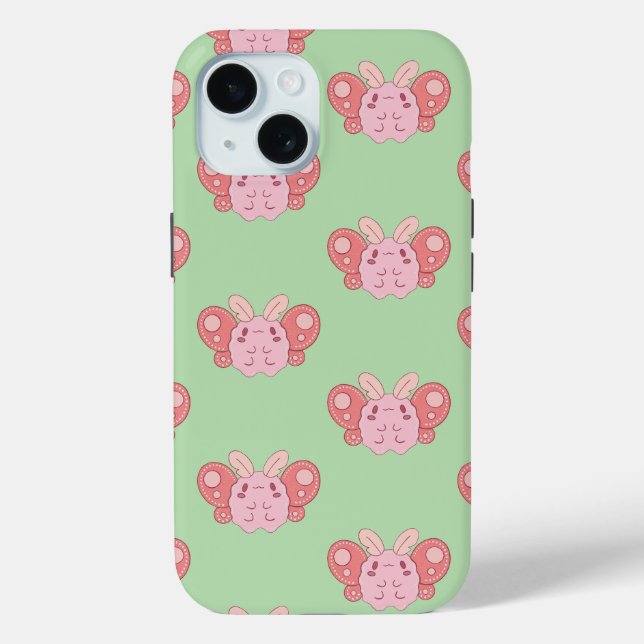 Funda De Case-Mate Para iPhone Polilla de malvavisco (Reverso )