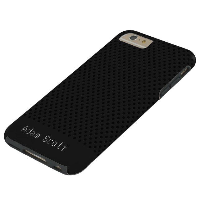 Funda De Case-Mate Para iPhone Polímero de grafito de fibra de carbono negro (Parte superior)