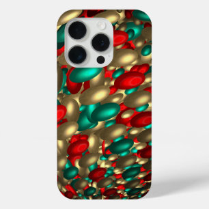 Funda Para iPhone 15 Pro polka punto textura arte fractal abstracto Funda-M