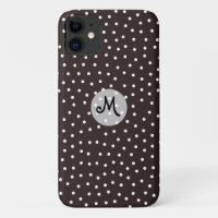 Polkadots blancos en negro con un patrón único