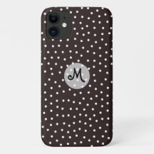 Polkadots blancos en negro con un patrón único