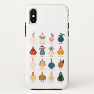 Funda Para iPhone X Pollo blanco