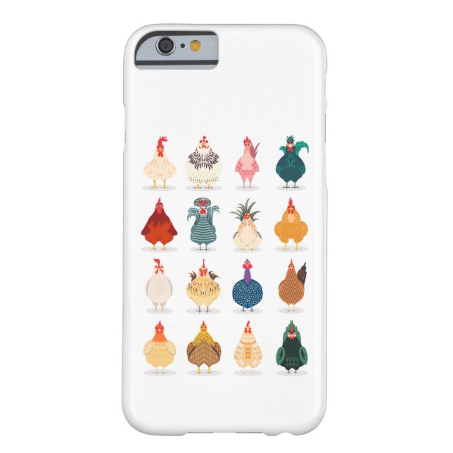 Funda De Case-Mate Para iPhone Pollo blanco (Reverso)