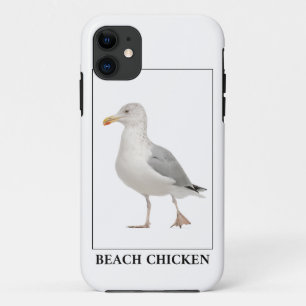 Funda Para iPhone 11 Pollo de playa - Humor de gaviota de gaviota de ga