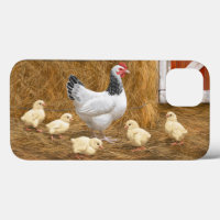 Pollo Sussex Mama Hen y Chicas