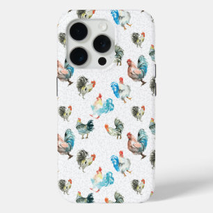 Funda Para iPhone 15 Pro Pollos en el campo