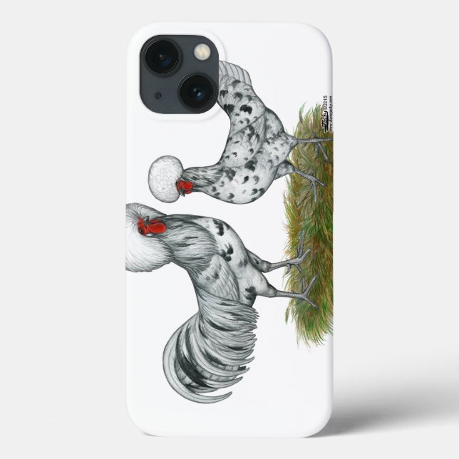 Funda De Case-Mate Para iPhone Pollos polacos de pasta (Reverso)