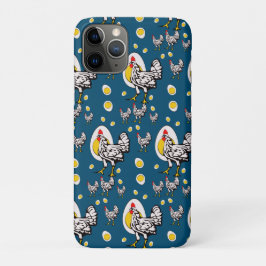 Funda Para iPhone 11 Pro Pollos retro