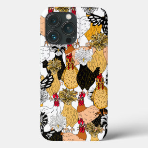 Funda Para iPhone 13 Pro Pollos y gallinas polacos