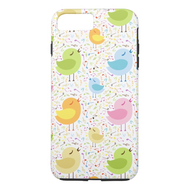 Funda De Case-Mate Para iPhone Polluelos abstractos del canto (Reverso)