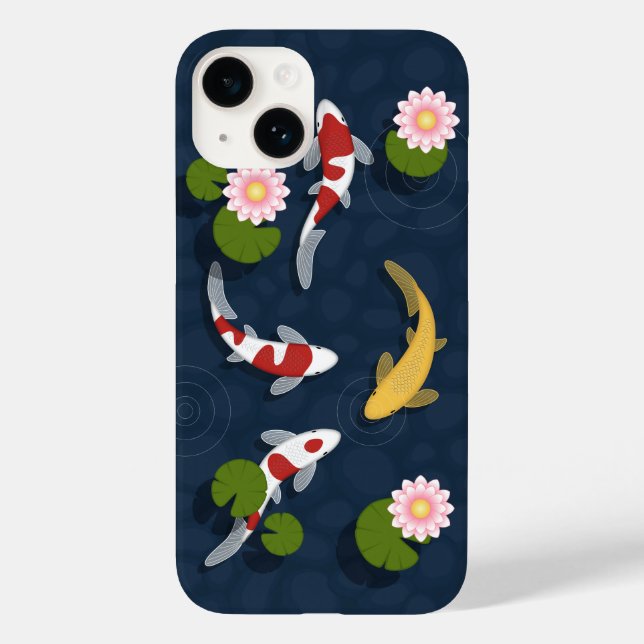 Funda De Case-Mate Para iPhone Pond Koi Fish (Reverso )