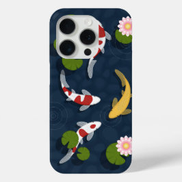 Funda Para iPhone 15 Pro Pond Koi Fish