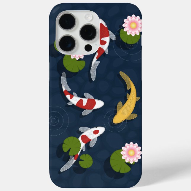 Funda De Case-Mate Para iPhone Pond Koi Fish (Reverso )