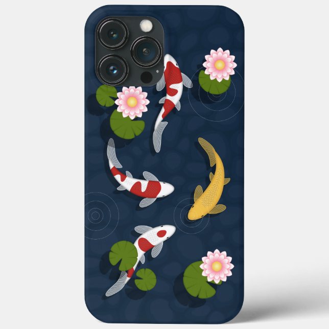 Funda De Case-Mate Para iPhone Pond Koi Fish (Reverso )