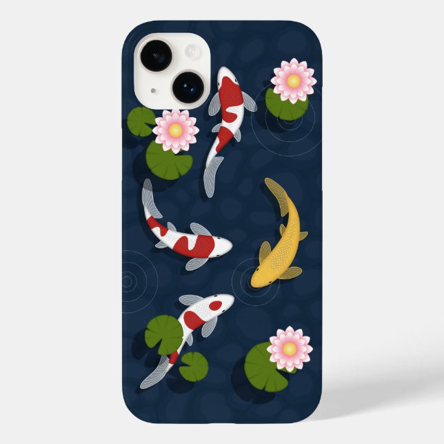 Funda De Case-Mate Para iPhone Pond Koi Fish (Reverso )