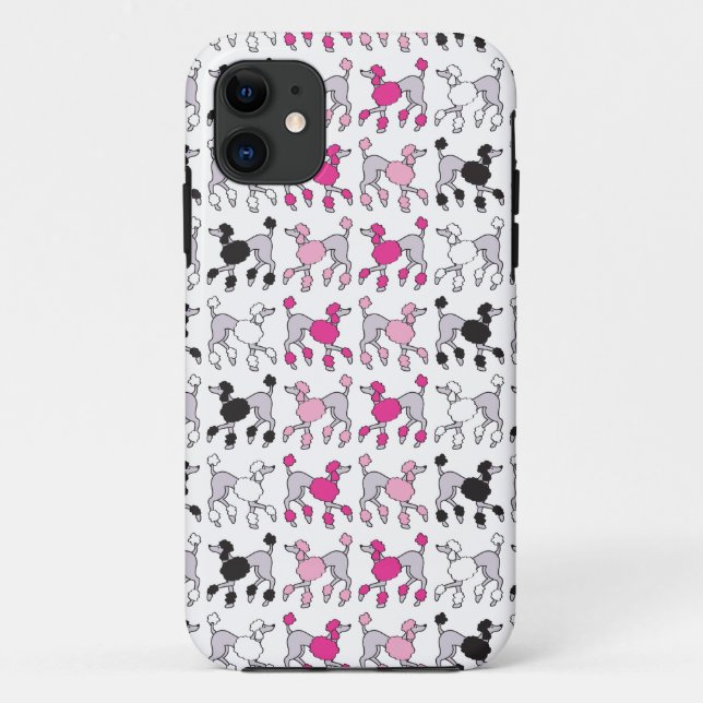 Funda De Case-Mate Para iPhone POODLE CHAOS Pink (Reverso)