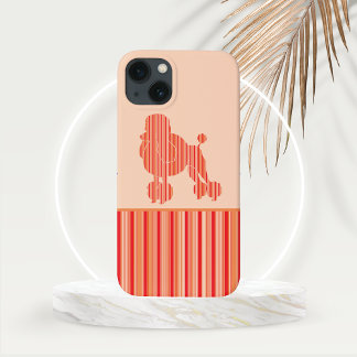Funda Para iPhone 13 Póodle de franja de mandarina