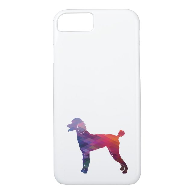 Funda De Case-Mate Para iPhone Poodle Geo Silhouette Purple (Reverso)