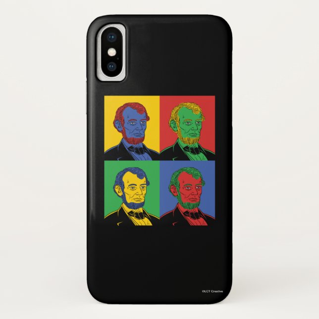 Funda De Case-Mate Para iPhone Pop Art Abraham Lincoln (Reverso)