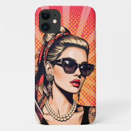 Funda Para iPhone 11 Pop Art Woman Retro Chic