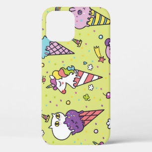 Funda Para iPhone 12 Pop Cute Ice Cream: Patrón Animal