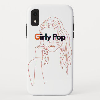 Funda Para iPhone XR Pop femenino - Naranja/Marrón 