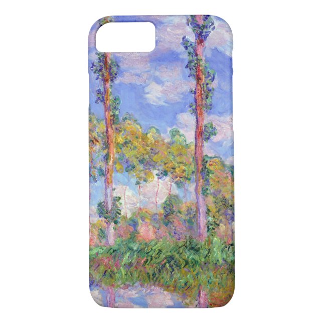 Funda De Case-Mate Para iPhone Poplares en el sol, Monet (Reverso)