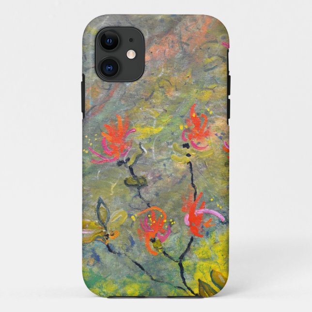 Funda De Case-Mate Para iPhone Poppies abstractos (Reverso)