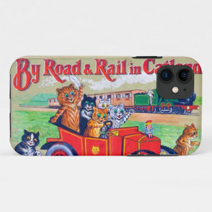 Funda Para iPhone 11 Por carretera y tren en Catland, Louis Wain
